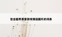 包含越界黑客游戏情侣图片的词条