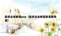 盈世企业邮箱pop（盈世企业邮箱登录原尚易）