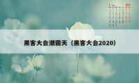 黑客大会潮霸天（黑客大会2020）