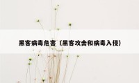 黑客病毒危害（黑客攻击和病毒入侵）