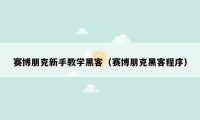 赛博朋克新手教学黑客（赛博朋克黑客程序）