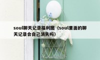 soul聊天记录福利图（soul里面的聊天记录会自己消失吗）