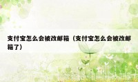 支付宝怎么会被改邮箱（支付宝怎么会被改邮箱了）