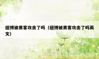 纽博被黑客攻击了吗（纽博被黑客攻击了吗英文）