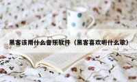 黑客该用什么音乐软件（黑客喜欢听什么歌）