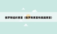 俄罗斯组织黑客（俄罗斯黑客和美国黑客）