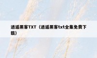 逍遥黑客TXT（逍遥黑客txt全集免费下载）