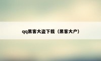 qq黑客大盗下载（黑客大户）