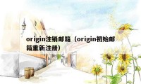 origin注销邮箱（origin初始邮箱重新注册）