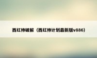 西红柿破解（西红柿计划最新版v886）