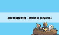 黑客帝国探布朗（黑客帝国 侦探故事）