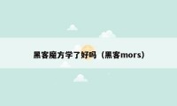 黑客魔方学了好吗（黑客mors）