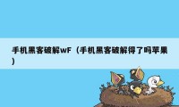 手机黑客破解wF（手机黑客破解得了吗苹果）