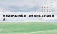 黑客改邪归正的故事（黑客改邪归正的故事简介）