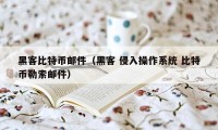 黑客比特币邮件（黑客 侵入操作系统 比特币勒索邮件）