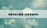 黑客抖音小剧情（抖音黑客技术）