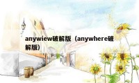 anywiew破解版（anywhere破解版）